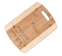 Maverton Planche à découper personnalisée - Planche avec gravure pour couples - pour le mariage - pour noces - Plateau apéritif pour les parents - Accessoire de cuisine - saint-valentin