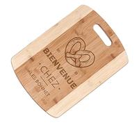 Maverton Planche à découper personnalisée - Planche avec gravure pour couples - pour le mariage - pour noces - Plateau apéritif pour les parents - Accessoire de cuisine - bienvenue