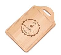 Maverton Planche à découper personnalisée pour femme - Plateau aperitif gravé pour maman - Planche dégustation décorative pour amie - anniversaire - ustensile de cuisine - Miam