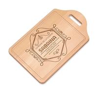 Maverton Planche à découper personnalisée pour femme - Plateau aperitif gravé pour maman - Planche dégustation décorative pour amie - anniversaire - ustensile de cuisine - Cadre
