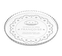 Maverton Plat à gâteau en Verre avec Gravure - Cadeau Personnalisé Fête des Mères - Plat a Tarte Gateau pour Un Fan de Cuisine ou pour Un Gourmand - Cadeau pour Femme - ingrédient