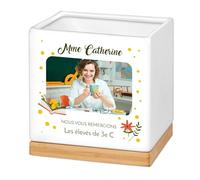 Maverton Pot de Fleur Personnalisable - jardinière en céramique avec Soucoupe - pour Femme - Accessoire pour Maman - Pot Plantes pour Elle - Anniversaire - Bonsai et succulentes - Les élevés