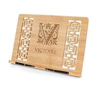 Maverton Pupitre Livre Cadeau Femme - Support De Lecture Personnalisé en Bois de Bambou avec Gravure - Cadeau Personnalisé - pour Anniversaire Noël St Valentin - pour copine amie - initiale