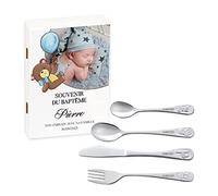 Maverton Set de couverts personnalisé pour garçon - Coutellerie dans coffret imprimé - Couvert Enfant Thème Animal - Cadeaux bébé avec photo personnalisée - Idee Cadeau Bapteme - Photo 7