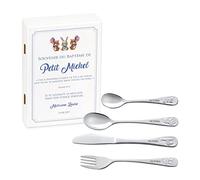 Maverton Set de couverts personnalisé pour garçon - Coutellerie dans coffret imprimé - Couverts Thème Animal - Cadeau d'anniversaire - Cadeaux bébé - Couverts gravés - ANIMAUX