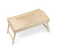Maverton Table Pliante de lit, Table en Bois de pin