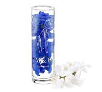 Maverton Vase en Verre gravé pour couple - Vase fleur en verre transparent pour parents - Vase cylindre pampa personnalisé - décoration maison et table de mariage - noces - Jeunes mariés