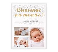 Maverton Votre Photo sur Toile - Impression sur toile personnalisée - Image sur Toile pour elle - 2 formats de cadre - décoration pour femme - souvenir pour anniversaire - Bienvenue - 30 x 40 cm