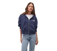 Mavi Femme Full Zip Sweatshirt Pull, Mood Indigo, S