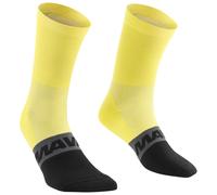 MAVIC Aksium Mid Cycling Socks M Yellow/Carbon
