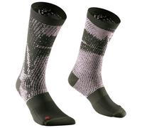 Mavic - Essential Graphic Socks - Chaussettes de cyclisme - EU 35-38 - forest green / rose