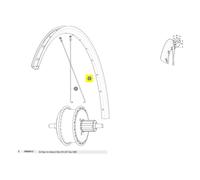 Mavic Jante De Vélo De Route Rear Aksium Elite Evo Ust Disc Ebm