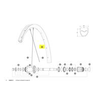 Mavic Jante De Vélo De Route Rear Allroad Pro Carbon Sl