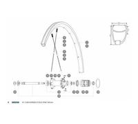 Mavic Ksyrium Elite 2016-17 Trasero Izquierdo 10 Unidades Spokes Noir 299.5 mm Blue