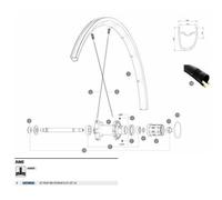 Mavic Ksyrium Elite Ust 20 Rear Rim Noir 700 - 28´´ 20H Black
