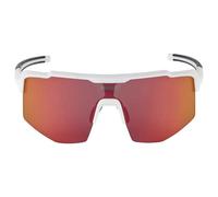 Mavic Lunettes de soleil MVS Shield – CAT.3, monture blanche, verres miroir rouges