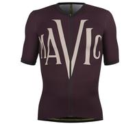 Maillot manches courtes mavic heritage aubergine noir