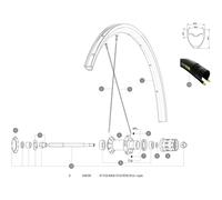 Mavic Rayon Aksium Elite Ust Oe Rear Right 10 Unités