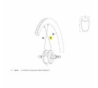 Mavic Rayon Cosmic Pro Carbon Ust Ubm Rear Right 16 Unités