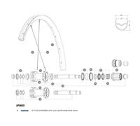Mavic Rayons Arrière Droits Xa/crossmax Light 29 12 Unités