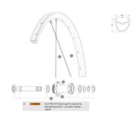 Mavic Rayons Gauches Allroad Pro Carbon Sl 2 Unités