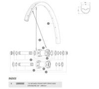 Mavic Rayons Gauches Crossone/aksium Disc/crossmax 2014 12 Unités