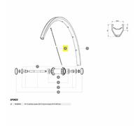 Mavic Rayons Kit 10 Nds Aksium/rds Cosmic Pro Carbon Ust