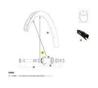Mavic Rayons Kit 12 Front/rear Ksyrium Pro Carbon Ust Disc
