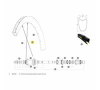 Mavic Rayons Kit 12 Rear Cosmic Pro Carbon Ust Disc