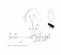 Mavic Rayons Kit 12 Rear Ds Com Pro Carbon Ust