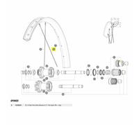 Rayon Mavic Spoke RR E-Deemax 27,5 Noir