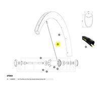 Mavic Rayons Kit 2 Front/rear Cosmic Pro Carbon Ust