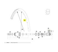 Mavic Rear Ksyrium S Disc Road Bike Rim Argenté 700 - 28´´