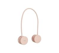 MAVIÉ Ventilateur de cou personnel portable, mains libres, batterie rechargeable, longue durée de vie, flux d'air à 360° avec 3 vitesses, design pliable léger, faible bruit avec vent fort (rose)