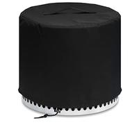 MAVINCHER Housse de protection ronde pour poêle Solo Stove Bonfire 2.0 avec support, imperméable 600D, anti-UV et résistante aux déchirures, protection extérieure toutes saisons, noir, 55,9 cm de