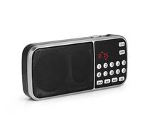 Mavis Laven Radio Portable Rechargeable USB, Radio FM TF Disque U, Lecteur de Musique MP3 avec Fontiond de Mémoire et de Lampe de