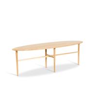 Mavis Table basse Crest ovale Chêne blanchi pigmenté. vernis clair. ovale