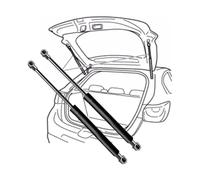 MAVNES 2Pcs Vérin Hayon de Coffre, pour BMW Z3 Coupe (E36) 1998-2003(OEM:51248399296)-55cm Verin hydraulique de Coffre, Voiture Vérins À Gaz Hayon Choc Ascenseur Barre De Support