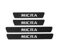 MAVNES Protection seuil Porte Voiture en Fiber Carbone Autocollant Anti-Rayures pour Nissan Micra K11 K12 K13 K14 2000-2021, Plinthes Garniture Accessoires,B