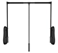 Mavoli Barre De Suspension Extensible pour Penderie, Supportant Jusquà 30 Kg, Descente Silencieuse, Poignée Ergonomique, Position Fixe À 90°, Idéale pour Les Black Medium Size 650-850mm