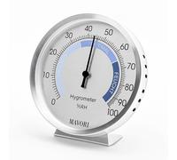 MAVORI® hygromètre intérieur analogique | Très précis et élégant | Humidimètre de haute qualité pour une mesure précise de l'humidité de l'air