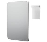 Mavoro Miroir de Voyage 17.5 x 22.5 cm | Petit Miroir Mural Adhésif | Montage Mural Peel & Stick | Miroir de Maquillage de Voyage | Vrai Verre | Miroir Coiffeuse avec Support