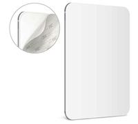 Mavoro Miroir pour Douche Miroir de Douche Adhésif 3M | Miroir Incassable avec Moins de Buée | Miroir sans Cadre Élégant | Miroir Décoller et Coller (17,5 x 22,5 cm)