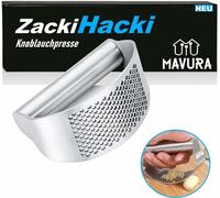 MAVURA ZACKI HACKI Premium Presse-ail Acier inoxydable Éplucheur d'ail