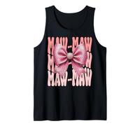 Maw-Maw Coquette Noeud Rose Mère Mère Mère Débardeur