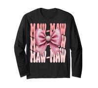 Maw-Maw Coquette Noeud Rose Mère Mère Mère Manche Longue