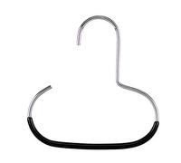 MAWA 1 pièce, Cintre d'accessoires Peu encombrant, Pratique pour Les Foulards, Colliers, Ceintures et Chaussures, revêtement antidérapant, 15 cm, Noir