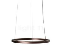 Mawa Berliner Ring Suspension LED Downlight anneau bronze/cache-piton blanc mat - ø60 cm/7,6 cm - downlight - dimmable variateur de phase - 42 W Ce luminaire comporte des modules à LED prémontés de cl