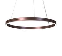 Mawa Berliner Ring Suspension LED Up & Downlight anneau bronze/cache-piton blanc mat - ø120 cm/30 cm - up&downlight - phase de gradateur - 162 W Ce luminaire comporte des modules à LED prémontés de cl