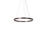 Mawa Berliner Ring Suspension LED Up & Downlight anneau bronze/cache-piton blanc mat - ø60 cm/30 cm - up&downlight - phase de gradateur - 84 W Ce luminaire comporte des modules à LED prémontés de clas